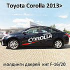 Молдинги на двері для Toyota Corolla 2013-2018