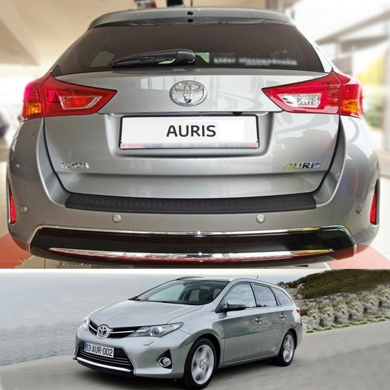Пластикова накладка заднього бампера для Toyota Auris Sport Touring 2013-2015