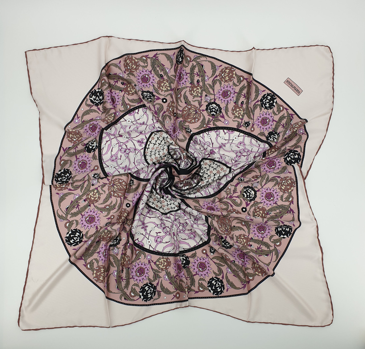 Хустка M&JJ ІЗМІР Шовк Різнокольоровий 95х95 см (2063), фото 1