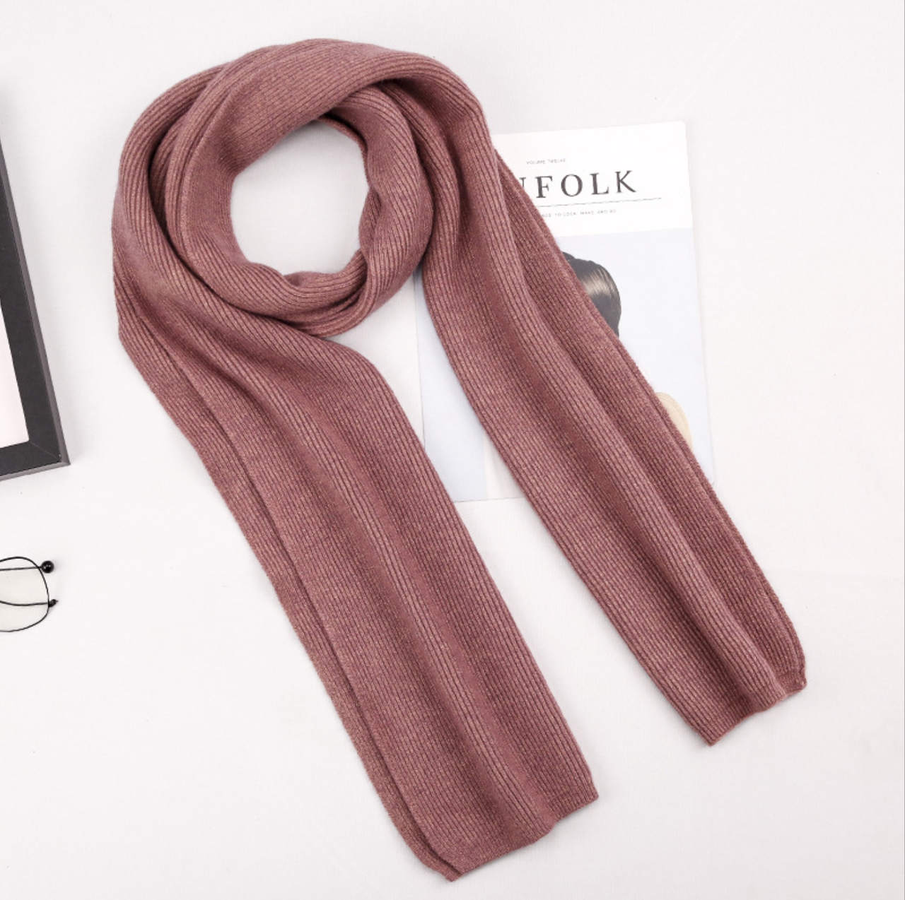 Шарф M&JJ Монако Лосось 190х30 см (8062), фото 1