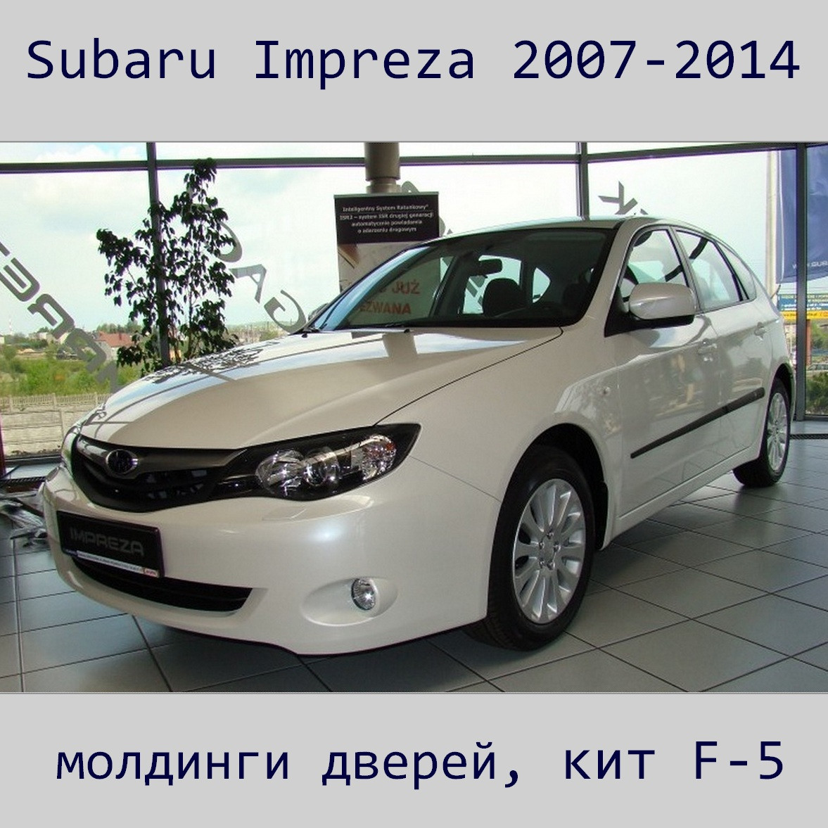 Молдинги на двері для Subaru Impreza 2007-2014