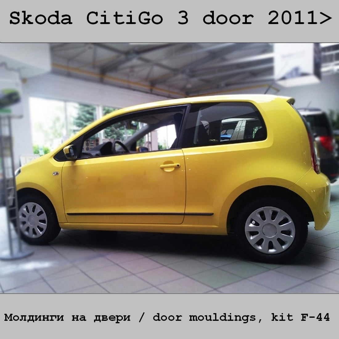 Молдинги на двері для Skoda CitiGo 3 door 2011+