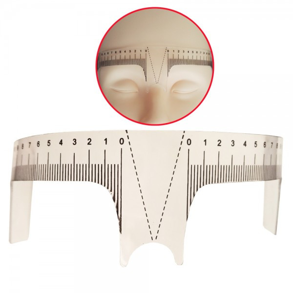  линейка для дизайна бровей с разметкой