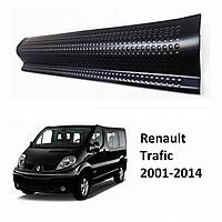 Пластиковые защитные накладки на пороги для Renault Trafic 2001-2014