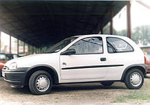 Молдинги на двери для Opel Corsa B 3 Door 1993-2000