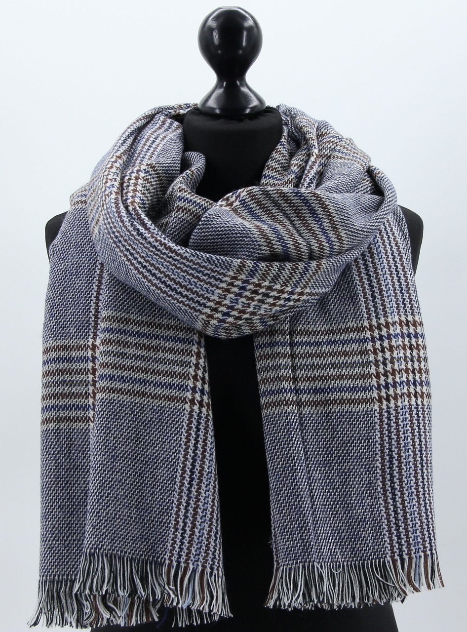 Шарф M&JJ ТВІДДІ Джинс 80х200 см (1114), фото 1