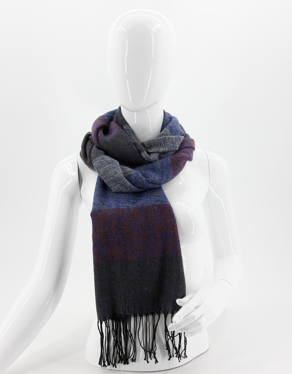 ШАРФ жіночий M&JJ Гектор Синій 180х60 см (1106), фото 1