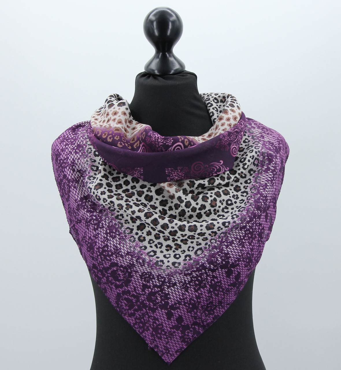 Хустка M&JJ МАДЕН Коттон Леопард 90х90 см (539), фото 1