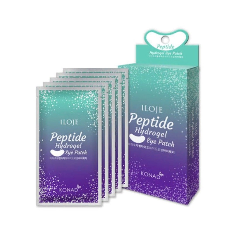 Набір патчів для очей Konad Iloje Peptide Hydrogel Eye Patch 1г*5шт (8800000008770), фото 1