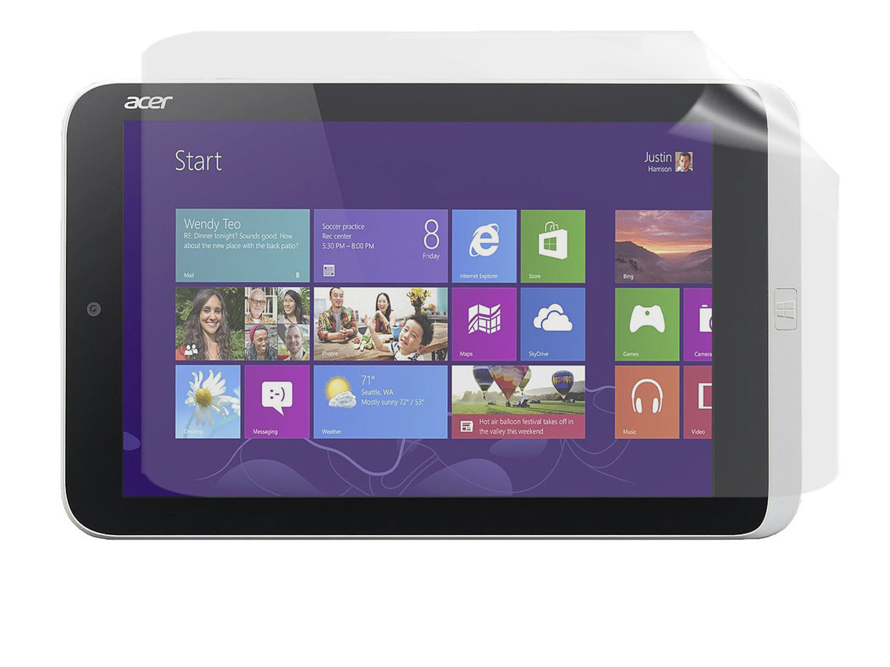 Матова захисна плівка для Acer Iconia W3 8.1