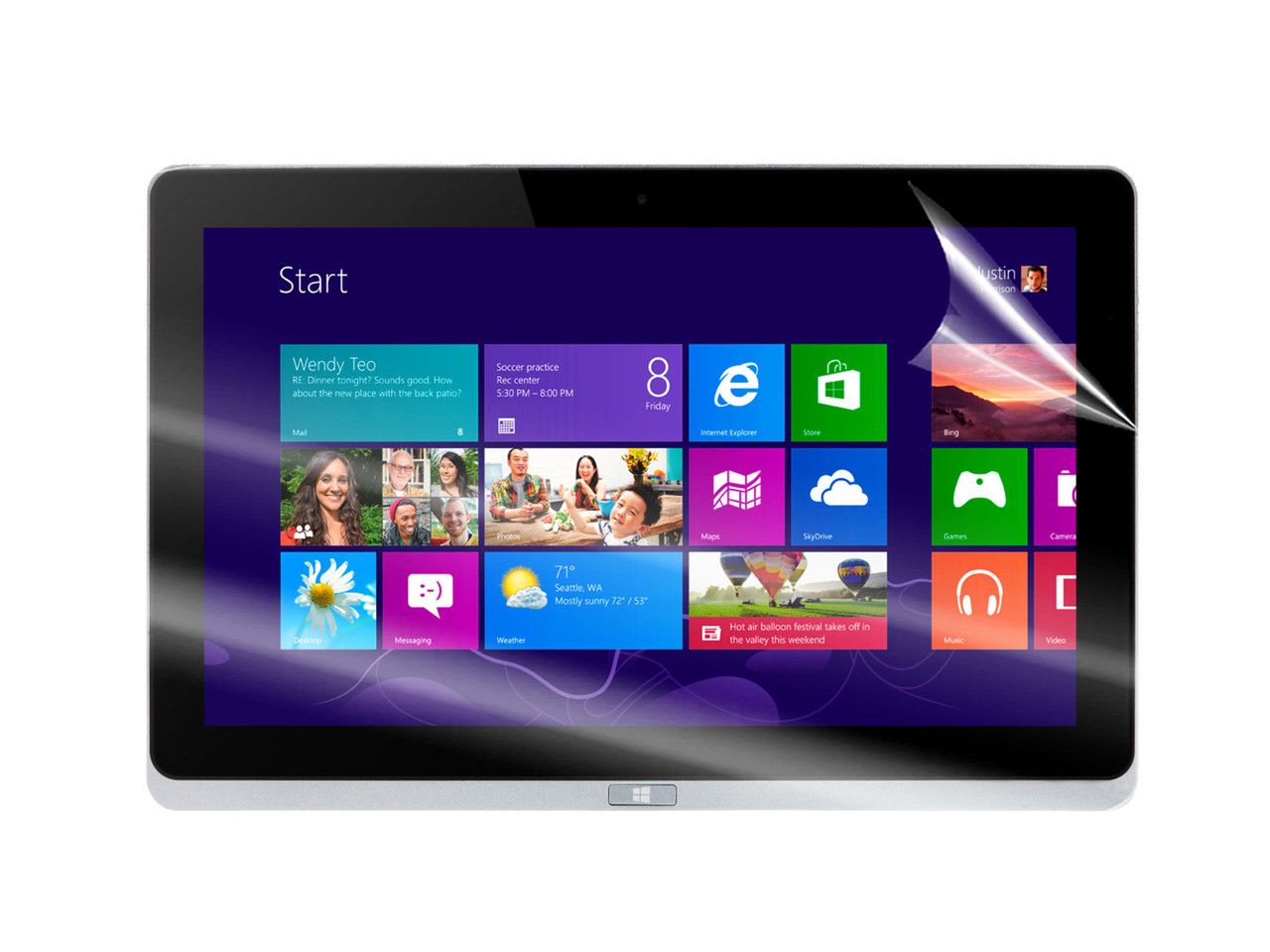 Глянсова захисна плівка на Acer Iconia Tab w700, фото 1