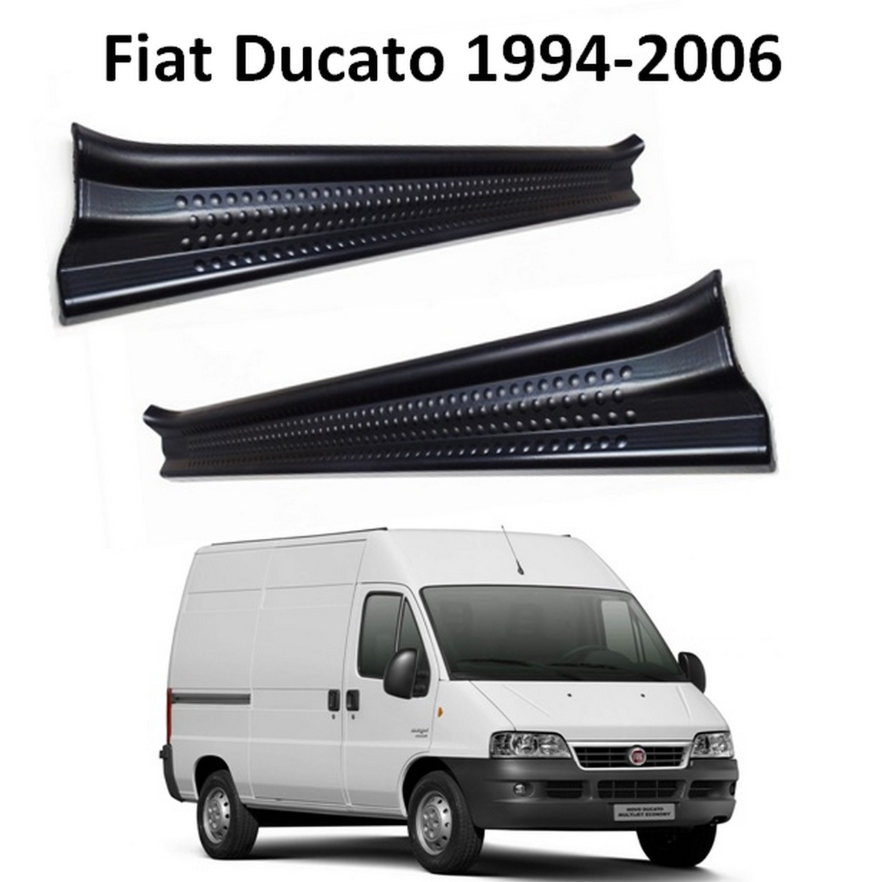 Пластикові захисні накладки на пороги для Fiat Ducato 1 1994-2006