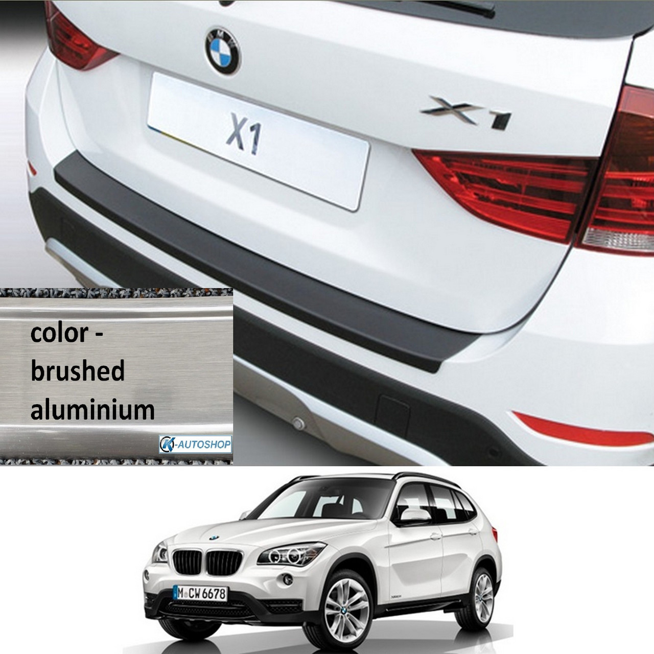 Пластикова захисна накладка на задній бампер для BMW X1 E84 2012-2015, фото 1
