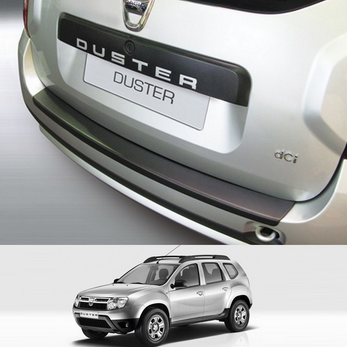 Пластикова захисна накладка на задній бампер для Renault Dacia Duster I 2010-2017