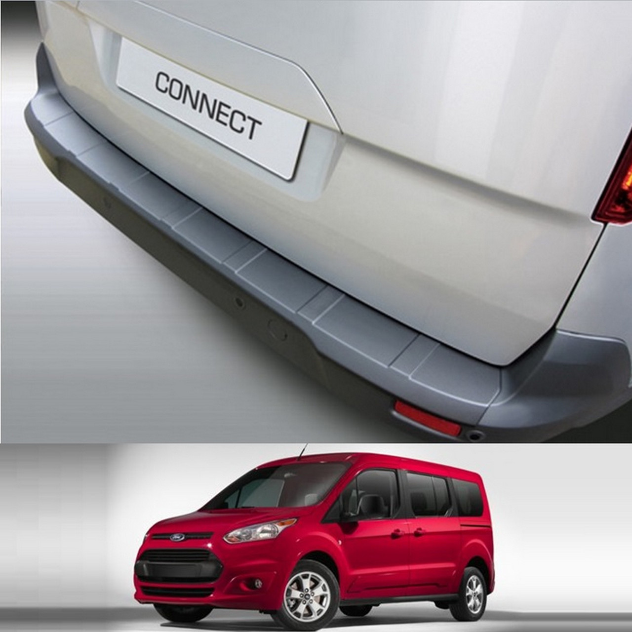 Пластикова захисна накладка на задній бампер для Ford Transit Connect / Tourneo Connect 2014+