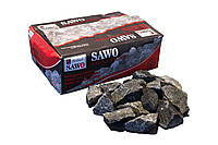 Камень для сауны Оливиновый диабаз колотый Sawo - 20 кг