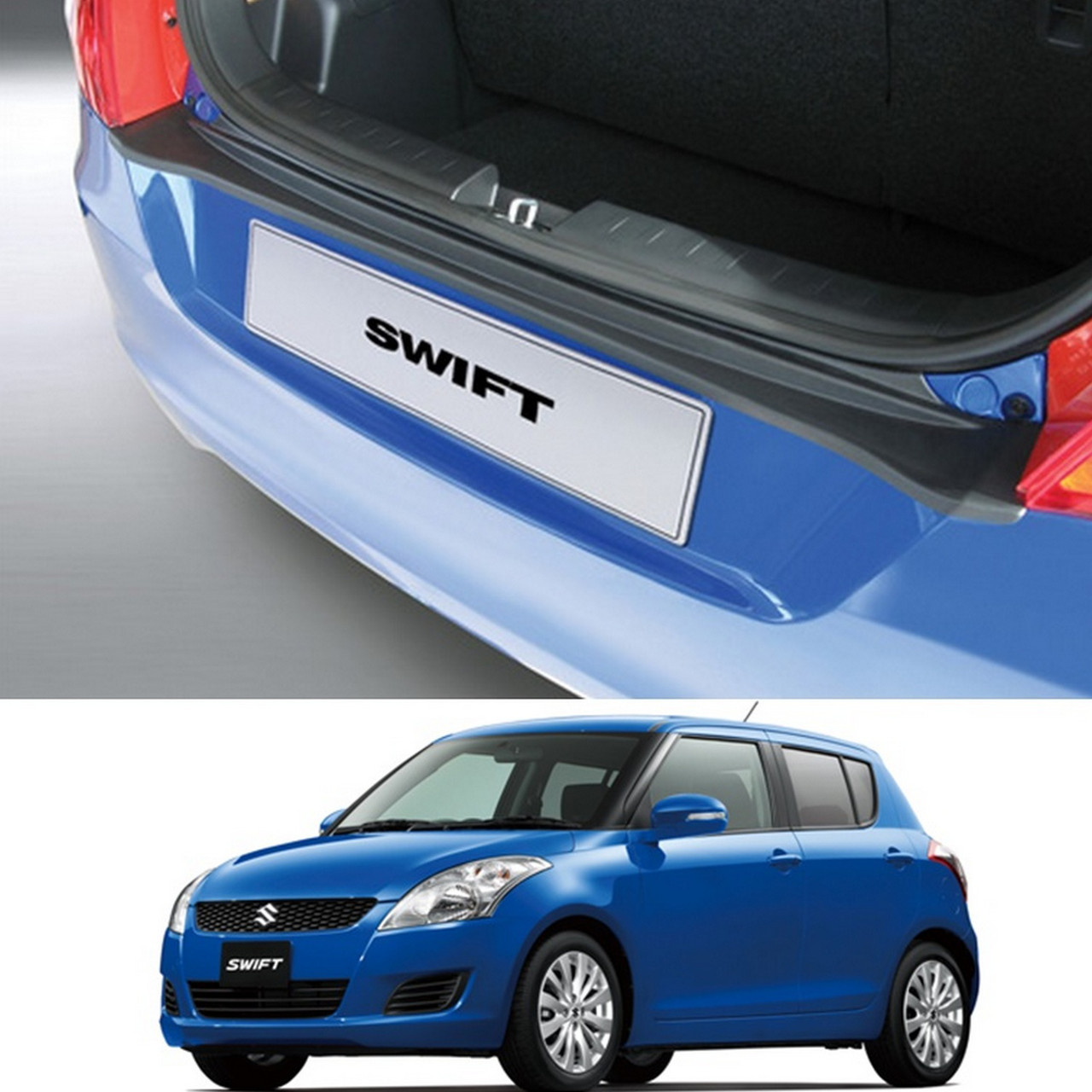 Пластикова захисна накладка заднього бампера для Suzuki Swift 3/5 Dr 2010-2017