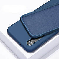 Силиконовый чехол с микрофиброй SLIM Soft Case слим софт Xiaomi Redmi Note 8 \ Redmi Note 8 (2021) Blue