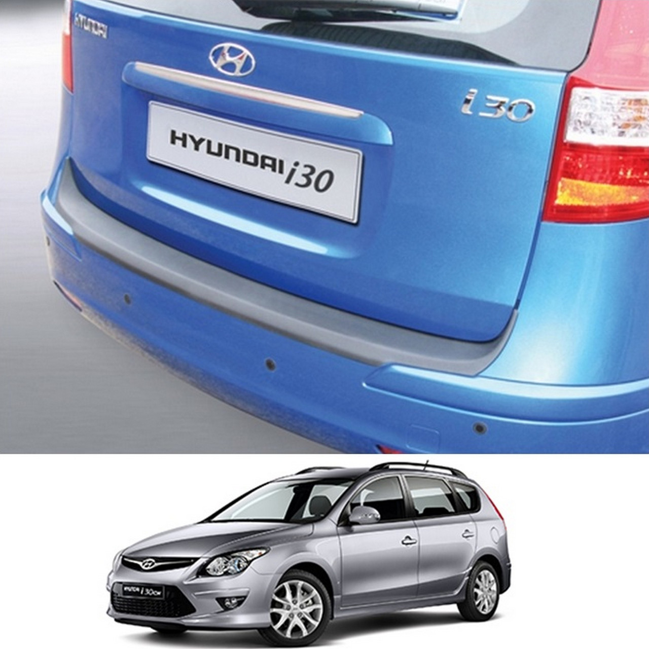 Пластикова захисна накладка на задній бампер для Hyundai i30 FD CW LIFT 2010-2012