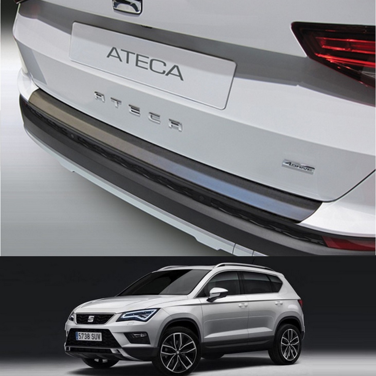 Пластикова накладка заднього бампера для Seat Ateca 2016+