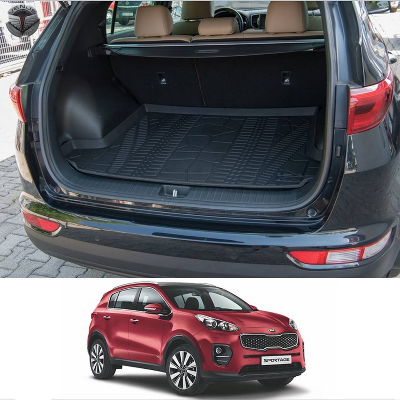 Килимок багажника для KIA Sportage Mk4 2015-2021