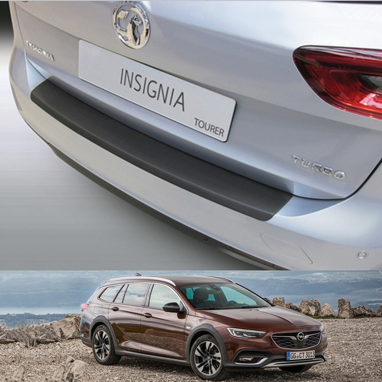 Пластикова захисна накладка на задній бампер для Opel Insignia B Sports Tourer 2017+