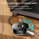 USB хаб BASEUS 1*USB 3.0+3*USB 2.0 кабель 1 метр. USB концентратор Baseus, фото 8