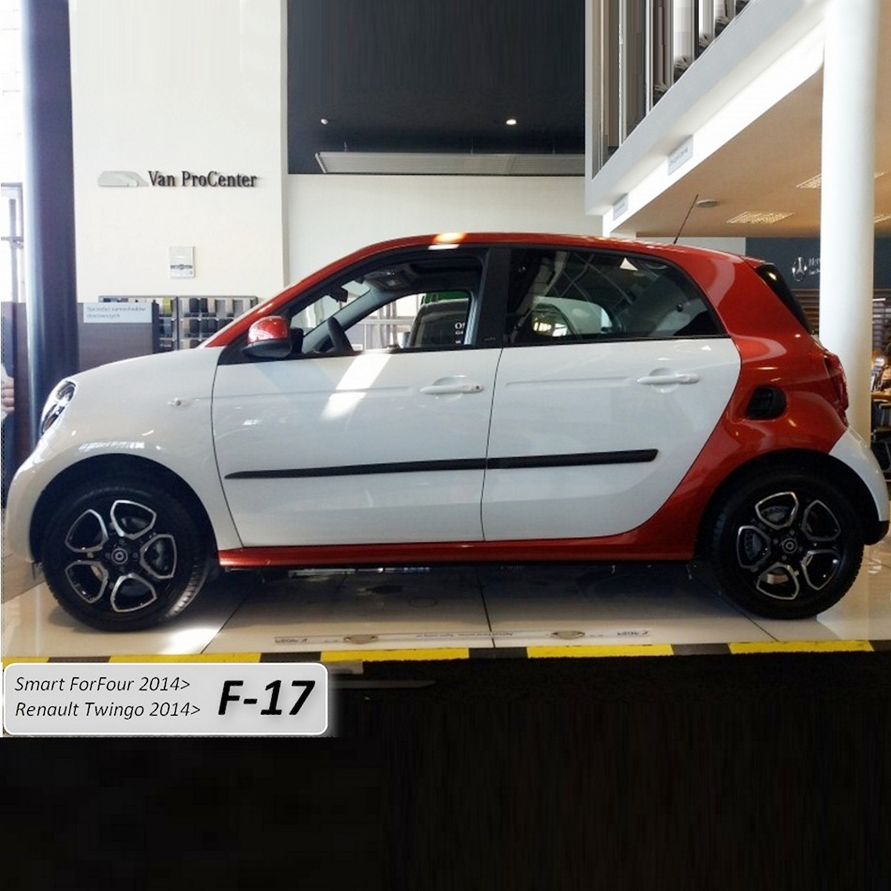 Молдинги на двері Smart ForFour II 2014>