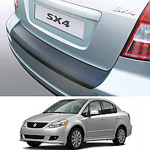Пластикова захисна накладка на задній бампер для Suzuki SX4 sedan 2006-2014