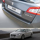 Пластикова захисна накладка на задній бампер для Peugeot 508 SW 2010-2018