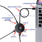 USB хаб BASEUS 1*USB 3.0+3*USB 2.0 кабель 1 метр. USB концентратор Baseus, фото 3