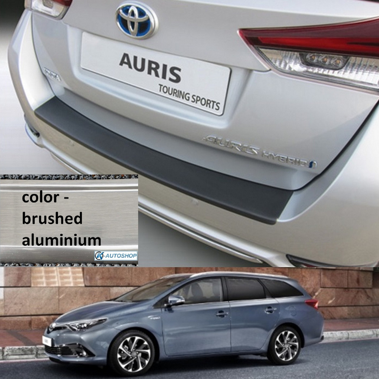 Пластиковая защитная накладка на задний бампер для Toyota Auris Touring ...