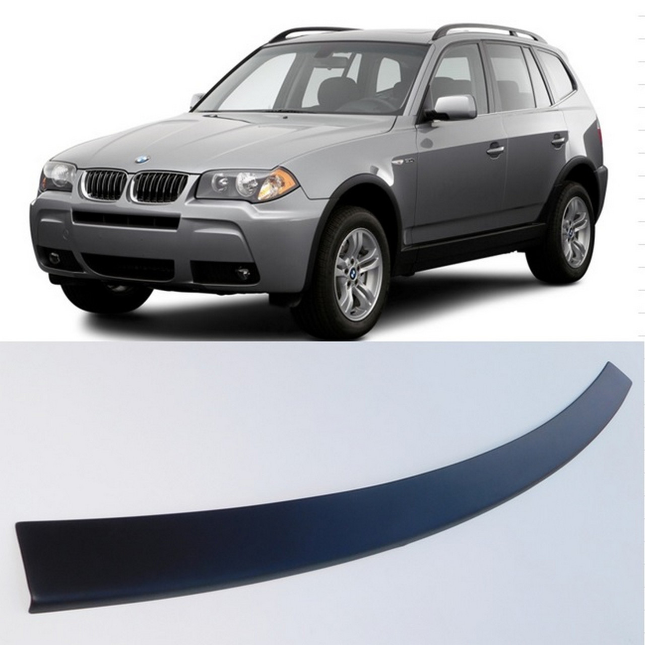 Пластикова захисна накладка на задній бампер для BMW X3 E83 2006-2010, фото 1