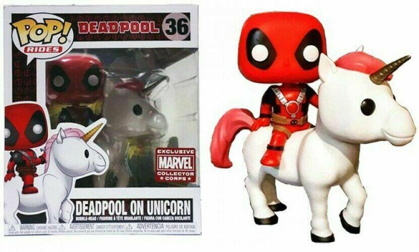 Фігурка Funko Pop Фанко Поп Дедпул на Єдиноріг Ексклюзив Rides Marvel Deadpool on Unicorn Exclusive 15cм D 36, фото 1