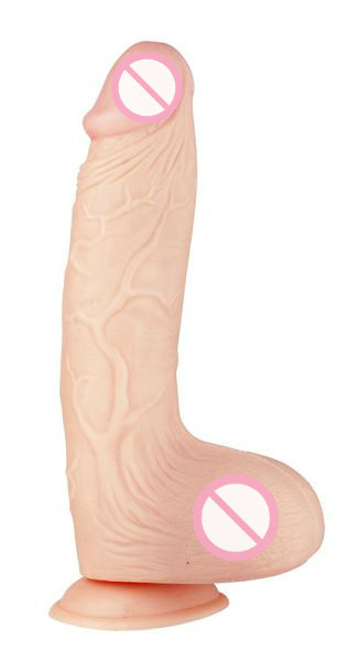 Реалістичний фалоімітатор з мошонкою FleshXLarge 9.5 inch