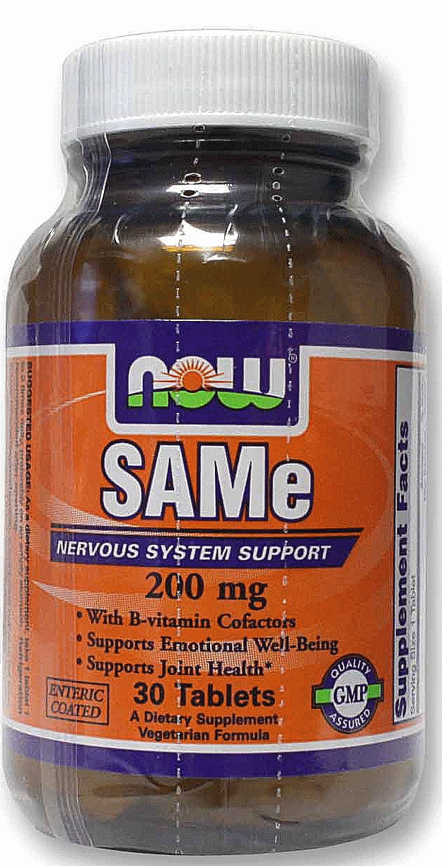 SAMe, Now Foods, SAMe, 200 mg, 30 Tabs   