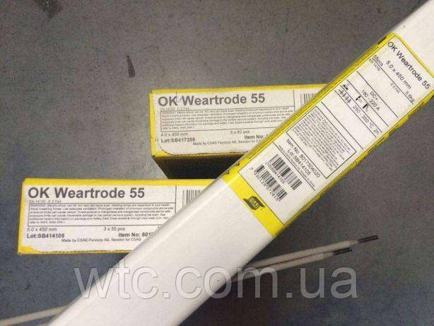 Наплавлювальні Електроди OK Weartrode 55