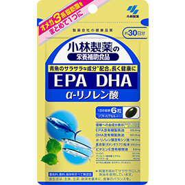 Kobayashi Pharmaceutical DHA 344 мг, EPA 156 мг, α-ліноленова кислота, Омега-3, 180 капсул на 30 днів прийому. До 06/2026