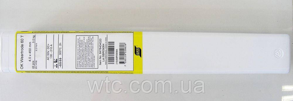 Наплавлювальні Електроди OK Weartrode 60 T (Стара Назва OK 84.78), фото 1