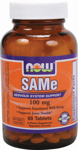 САМе, Now Foods, SAMe, 100 mg, 60 Tabs   , фото 1