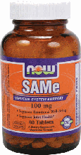 САМе, Now Foods, SAMe, 100 mg, 60 Tabs   