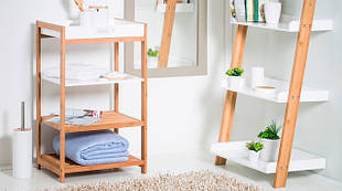Полиці і етажерки для ванних кімнат