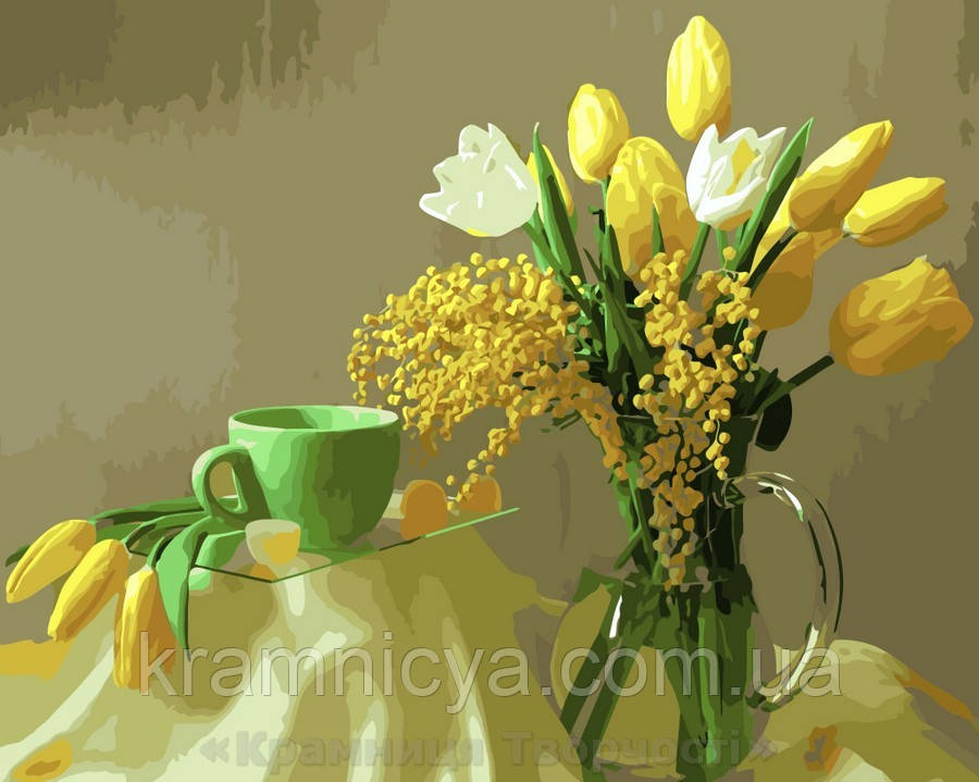 Картина за номерами Brushme 40х50 Жовті тюльпани (GX9245)