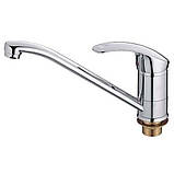 Змішувач для кухні поворотний Champion Mars 555 (CH0055) 22 см гайка 222, фото 2