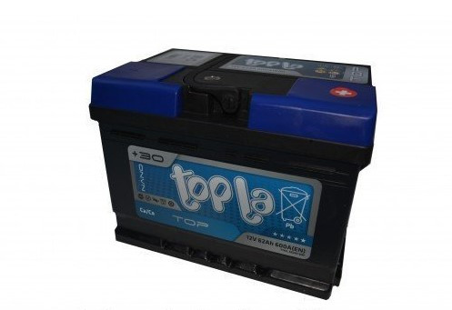 АКБ 6 ст 62 А (600EN) Topla TOP Євро (вис. 17,5)