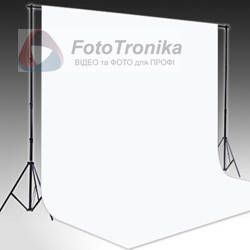 Фотозона: Вініловий фон 2,2 м*4м білий + Тримач фонів 2,8(h) "Ворота" Arsenal KIT ARS-901