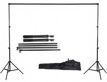 2,4*3 м Тримач-Креплення фото фону "Ворота" Перекладина + стійки DNP-240G (для фотостудії) + чохол