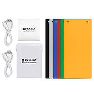 24x23x22 см Складаний фотобокс (Лайтбокс, лайткуб, фотокуб) з LED-підсвіткою Puluz PU5022 LED, фото 3