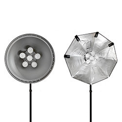 Осветитель Falcon LED-B628FS + рефлектор + октагон 80 см (72W/720W) - фото 1 - id-p1099465670