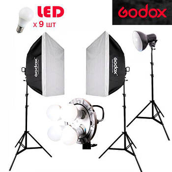 1,7kW Godox LED TL4K257 комплект постійного світлодіодного світла студійного